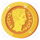 Ancient Coin Denarius Coin Gold Coin Icon