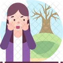 Dendrophobia Fear Of Trees Icon