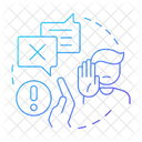 Denial Grief Five Stages Icon