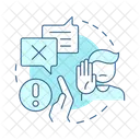 Denial Grief Five Stages Icon