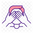 Denial in codependency  Icon