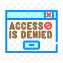 Denied Access Door Icon