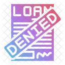 Denied Loan Rejected Icon
