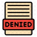 Denied File Report Icon