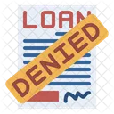 Denied Loan Rejected Icon