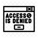 Denied Access Door Icon