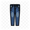 Denim Female Pants  Icon