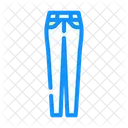 Denim Female Pants  Icon