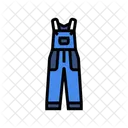 Denim Overalls Redneck Icon