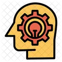 Idee Im Kopf Menschliches Gehirn Menschlicher Geist Symbol