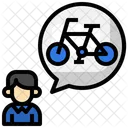 Denke ans Radfahren  Symbol