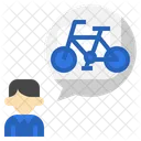 Denke ans Radfahren  Symbol