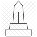 Denkmal Dunnes Liniensymbol Symbol