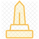 Denkmal Duoton Liniensymbol Icon