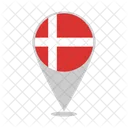 Country Denmark Flag Icon