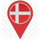 Denmark Location Pointer Icon