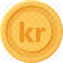 Denmark Krone Coin Coins Currency Icon