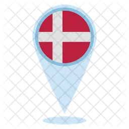 Denmark Location Flag Icon