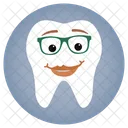 Dame Lunettes Dentiste Icon