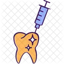 Dental Orthodontics Tooth Injection Icon