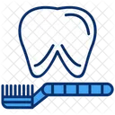 Dental Care Tooth Cross Icon