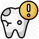 Dental Caries Teeth Alert Icon