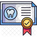 Dental Certificate  Icon