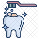 Dental Cleaning Teeth Cleaning Toothbrush Icon
