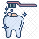Dental Cleaning Teeth Cleaning Toothbrush Icon