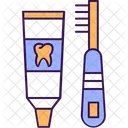 Dental Cream Dental Tooth Brush Icon