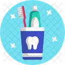 Tooth Brush Tooth Paste Molar Icon