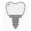 Dental Implant Tooth Icon