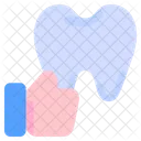 Positive Feedback Thumb Up Tooth Icon