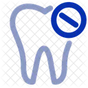 Prohibido Dental Cavidad Dientes Icono