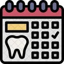 Dental Schedule Calendar Time And Date Icon