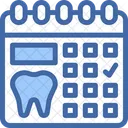 Dental Schedule Calendar Time And Date Icon