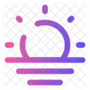 Nevoeiro Solar Nuvem Clima Ícone