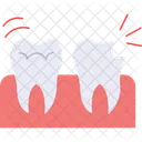Dentes Na Gengiva Cuidados Dentarios Ícone