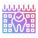 Dentist Dental Calendar Icon