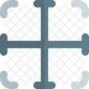 Dentro Das Bordas Interface Essencial Tabela Cor Sombra F Ícone