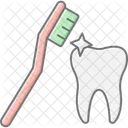 Dents Propres Icone De Couleur Lineaire Icon