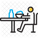 Depending Self Depend Dining Table Icon