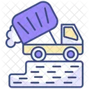 Deponieabfälle  Symbol