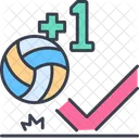 Deporte De Equipo Voleibol Voleibol Icono