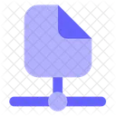 Fichier Partage De Fichier Connexion De Fichier Icône