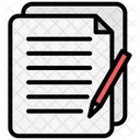 Fichier Papier Donnees Icône