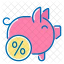 Piggy Bank Deposit Coin Icon