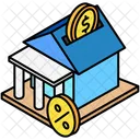 Savings Bank Money Icon