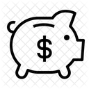 Deposit Pig Money Icon