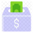 Deposit Money Box Savings Icon